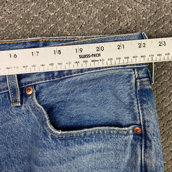 Levi's 501 Jeans Men's 44 x 30 Blue Ripped Cut Distressed Cotton 501 3032 - Picture 10 of 14